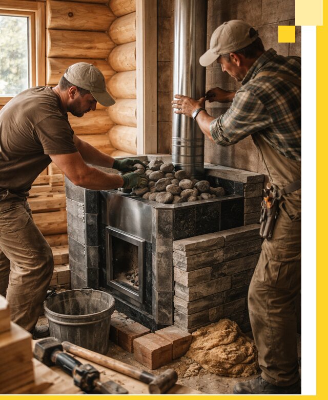 Строительство и отделка русских бань под ключ в Краснокаменске