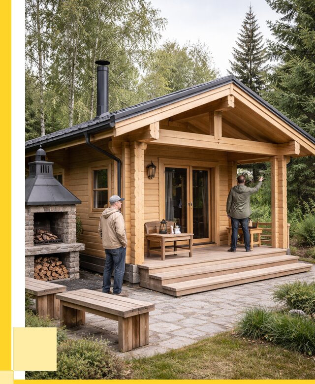 Деревянные бани под ключ в Краснокаменске от 459945 р. | ЭриданКсн