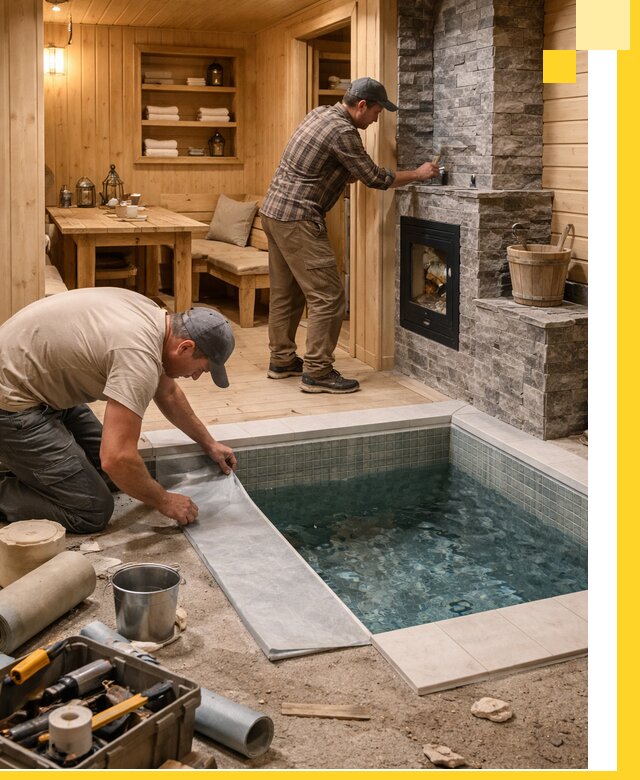 Строительство бань с комнатой отдыха под ключ в Краснокаменске