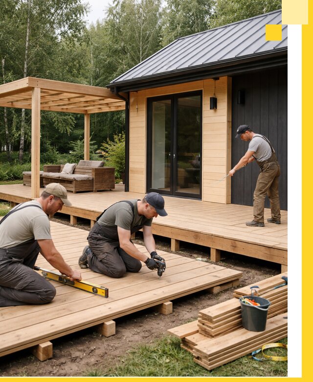 Строительство бань с террасой и бассейном под ключ в Краснокаменске