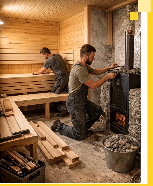 Дизайн и строительство интерьеров бань под ключ в Краснокаменске