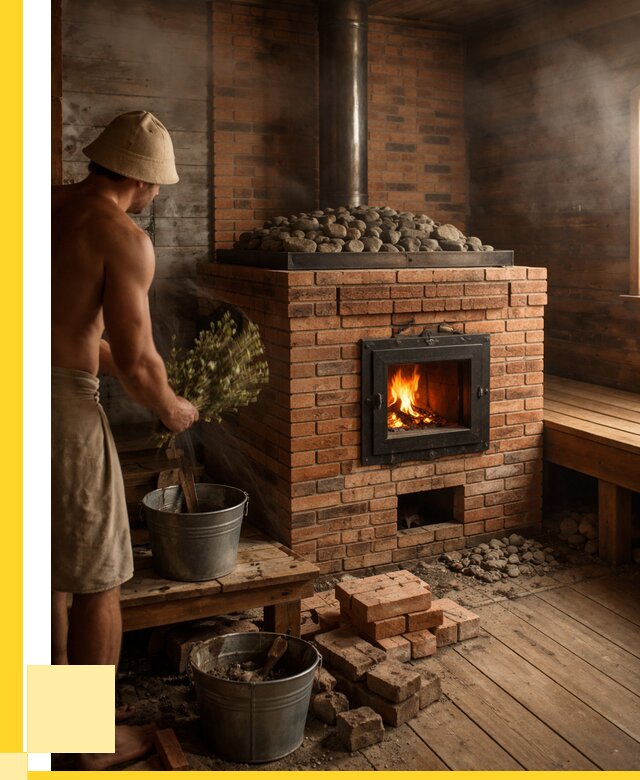 Кирпичные банные печи в Краснокаменске от 91989 р. | ЭриданКсн