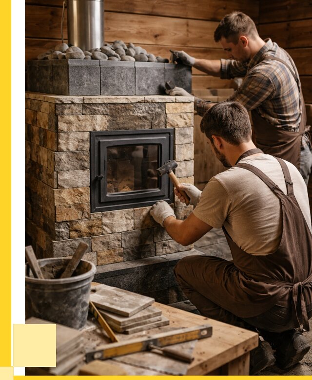 Облицовка банной печи в Краснокаменске от 15332 р. | ЭриданКсн