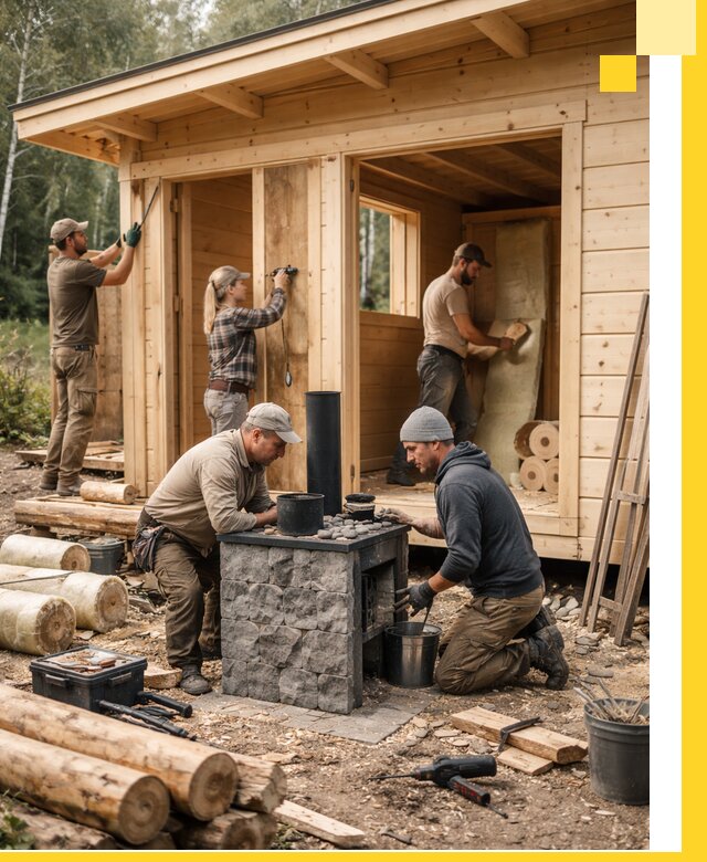 Купить баню под ключ в Краснокаменске строительство монтаж отделка