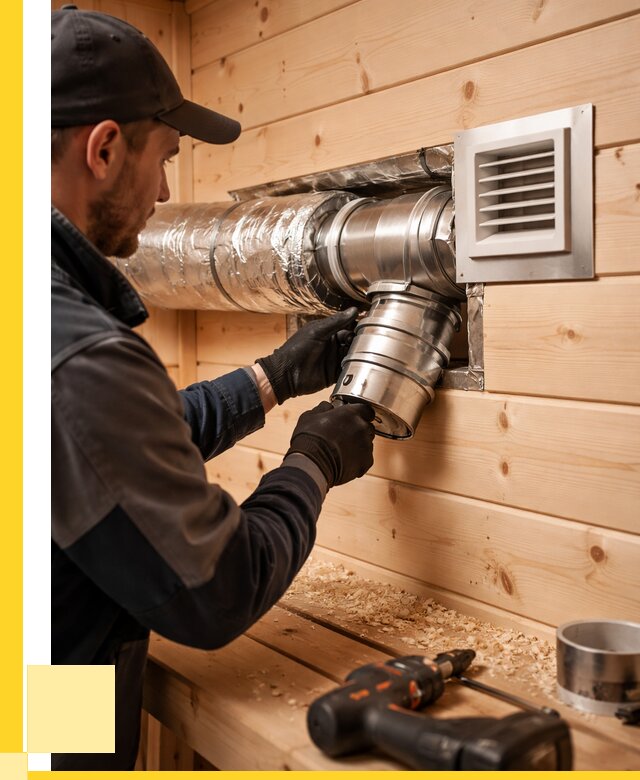 Монтаж вентиляции бани в Краснокаменске от 12265 р. | ЭриданКсн