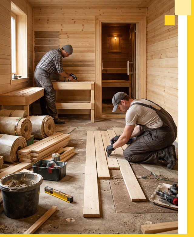 Индивидуальный проект бани с комнатой отдыха под ключ в Краснокаменске