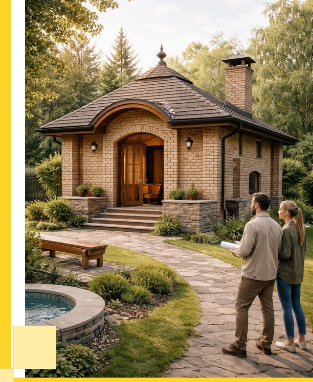 Проект кирпичной бани в Краснокаменске от 30663 р. | ЭриданКсн