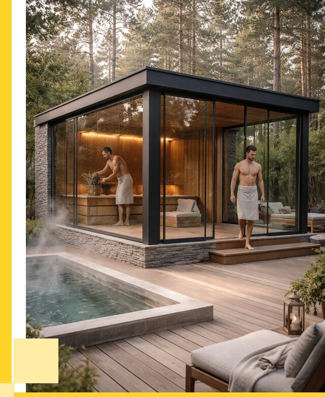 Стеклянные бани и двери в Краснокаменске от 459945 р. | ЭриданКсн