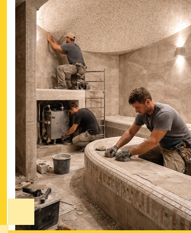 Монтаж хамамов под ключ в Краснокаменске от 255525 р. ЭриданКсн