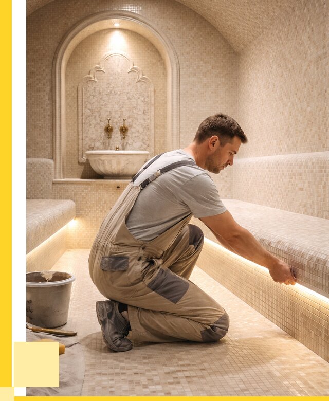 Отделка хамамов под ключ в Краснокаменске от 5622 р. | ЭриданКсн