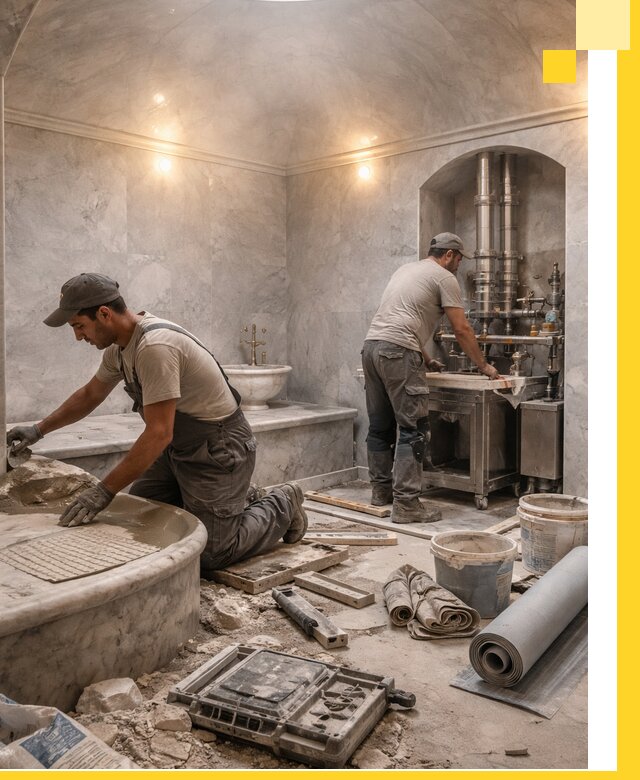 Строительство турецких бань хаммам под ключ в Краснокаменске