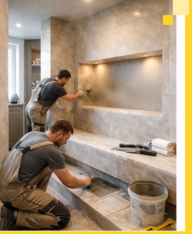 Профессиональное строительство хамама в квартире в Краснокаменске