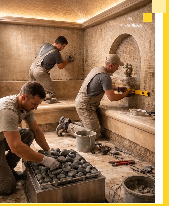 Проектирование и строительство хамама и сауны в Краснокаменске