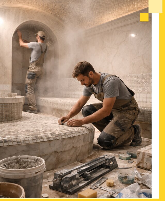 Профессиональный дизайн хамама и SPA под ключ в Краснокаменске