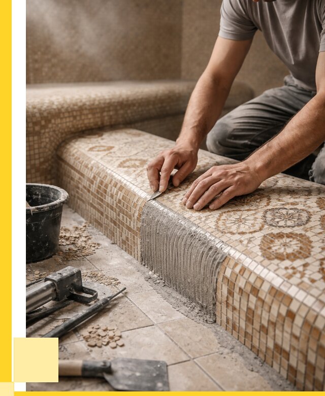 Плитка для хамама под ключ в Краснокаменске от 3577 р. | ЭриданКсн