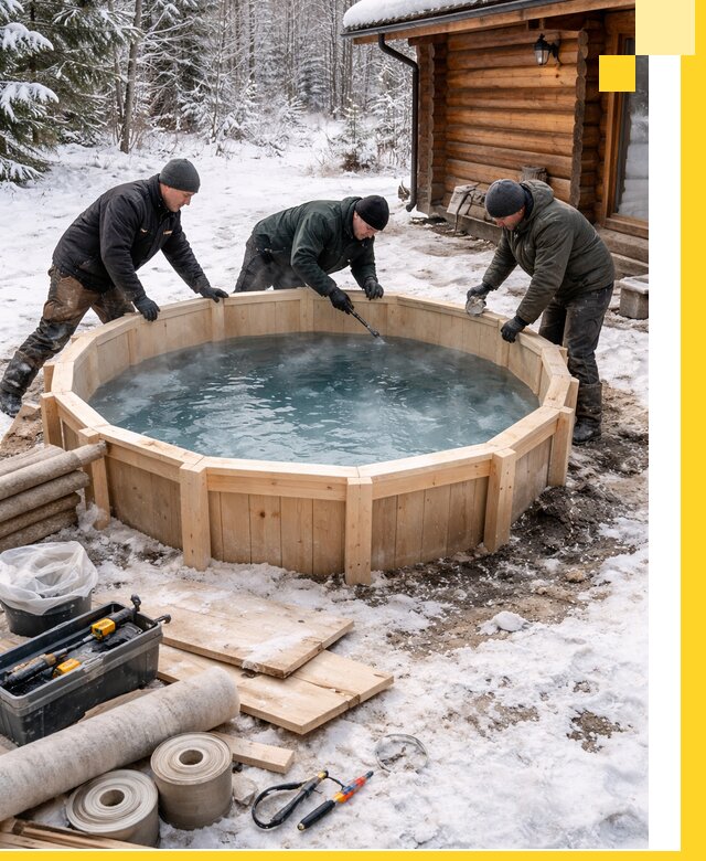 Изготовление и установка ледяных купелей под ключ в Краснокаменске