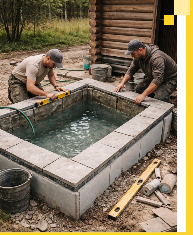 Изготовление и установка холодных купелей под ключ в Краснокаменске